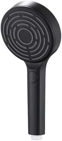 UWEREBFM Handheld Shower Head 3-Function Detachable High Pressure Adjustable Black