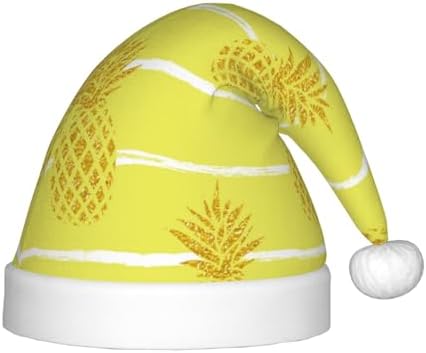 Gold Pineapple Santa Hat for Kids Baby Christmas Hat