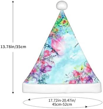 Dragonfly Floral Santa Hat for Kids Baby Christmas Headwear