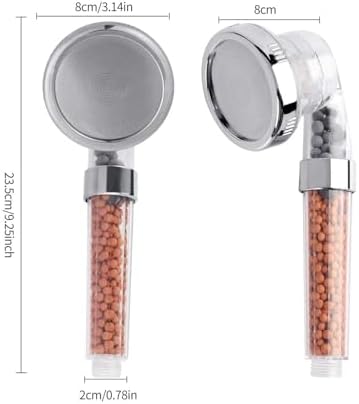 NATTCO Powerful Flow Shower Head with 3 Modes and Pressure Boost