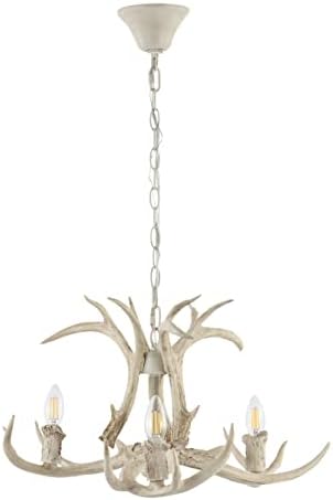 SAFAVIEH Cenwyn Rustic Farmhouse Antler Chandelier