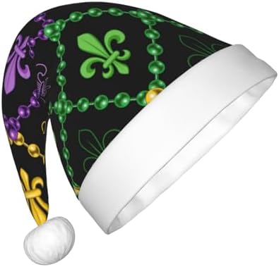 Mardi Gras Santa Hat for Kids Christmas Party Headwear
