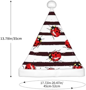 Salelf Ladybugs Santa Hat for Kids Christmas Baby Plush Headwear