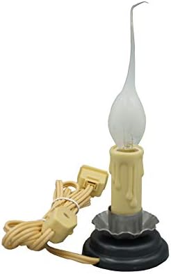 Creative Hobbies Rustic Country Candle Lamp 5 Inch Plug In
