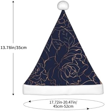 Navy Blue Santa Hat for Kids Christmas Party Headwear