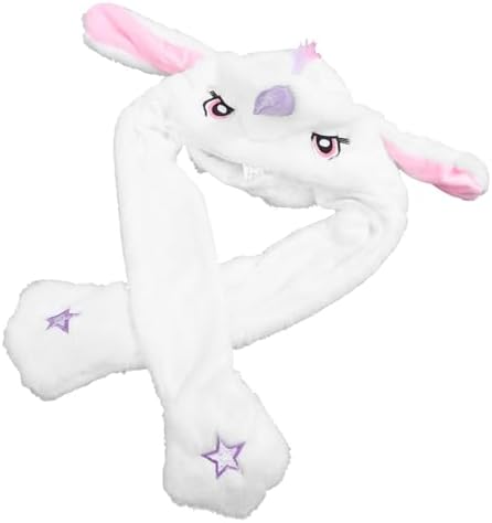 Plush Hat with Moving Ears for Kids and Adults