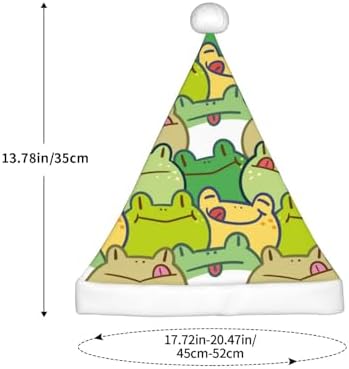 Cartoon Frog Santa Hat for Kids Christmas Party