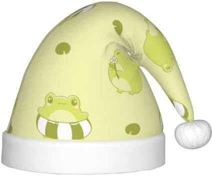 Cute Frog3 Santa Hat for Kids Baby Christmas Headwear