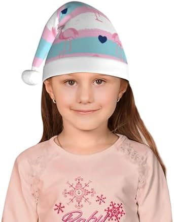 Flamingo1 Santa Hat for Kids Baby Christmas Headwear