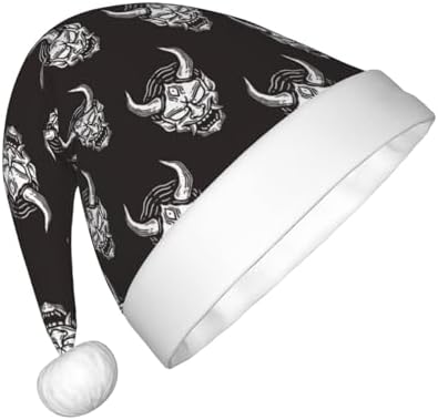 Vintage Devil Mask Santa Hat for Kids