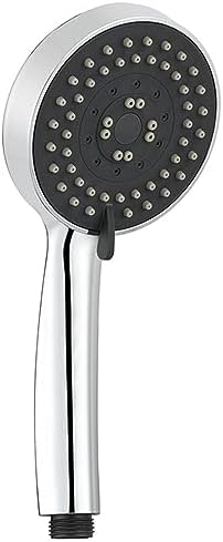 5-Function High Pressure Handheld Shower Head with Brushed Finish