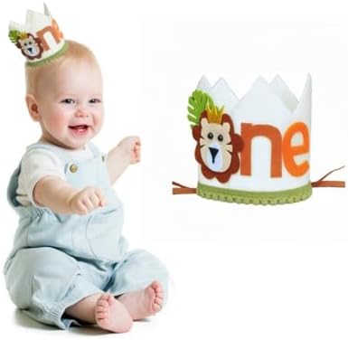 Jungle Safari Wild One Birthday Hat for Boys