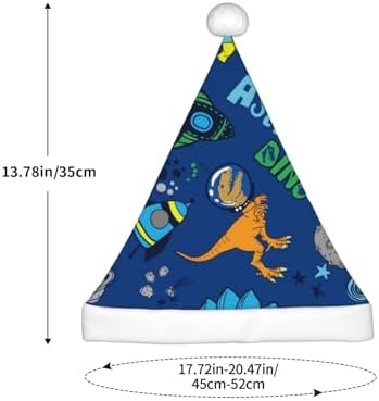 Dinosaur In Space Santa Hat for Kids Christmas Party Hat