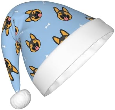 German Shepherd Santa Hat for Kids Baby Christmas Headwear