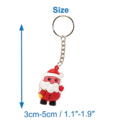 Baker Ross FC236 Christmas Character Keyrings Pack of 6
