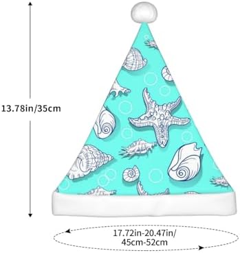 Seashell Starfish Santa Hat for Kids Baby Christmas Party Headwear