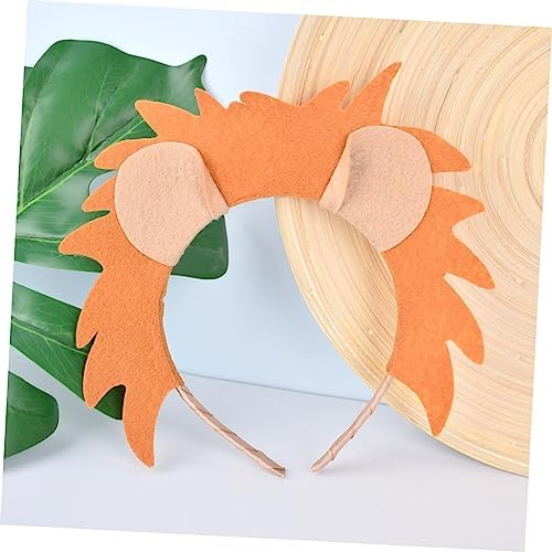 4pcs Animal Headband with Lion Tiger Elephant Monkey Designs