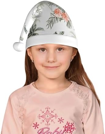 Vintage Palm Trees Santa Hat for Kids Baby