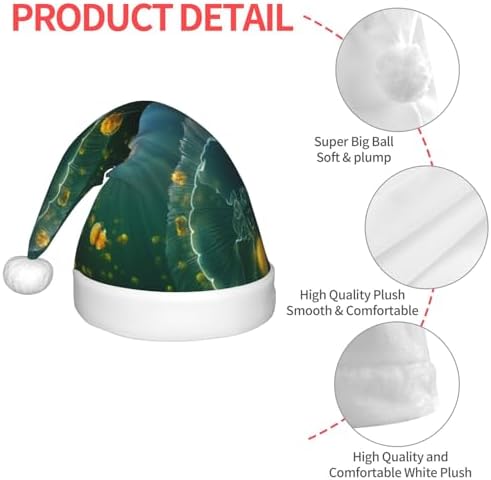 Jelly Fish Santa Hat for Kids Christmas Party Headwear