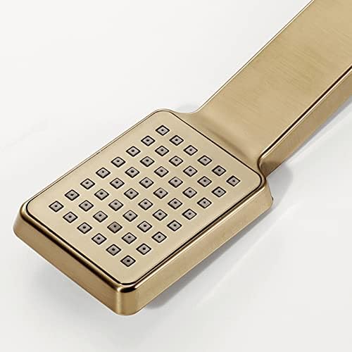 Brushed Gold Brass Handheld Shower Head