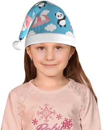 Panda Flying Santa Hat for Kids Baby Christmas Headwear