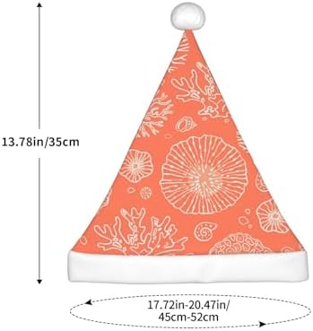 Marine Theme Coral Design Santa Hat for Kids