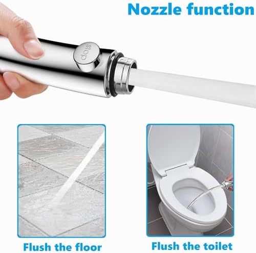 Adjustable 3-Spray Handheld Shower Head with OnOff Switch