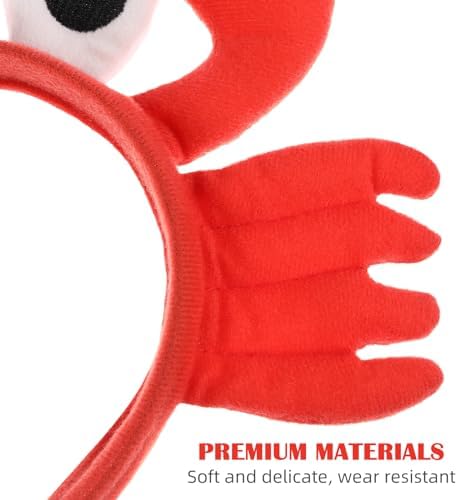 Kisangel Plush Crayfish Headband with Claws