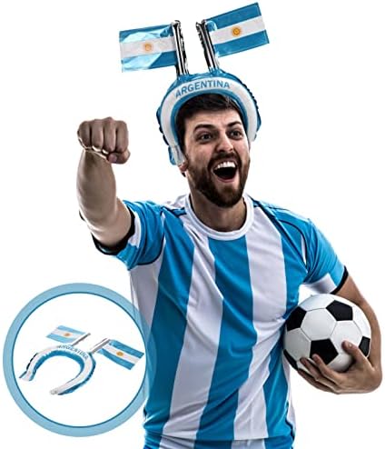 BESPORTBLE 20pcs Flag Design Headbands for Soccer Parties