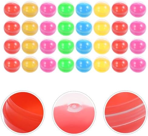 50Pcs Fillable Plastic Capsules for Gumball Machines Assorted Colors