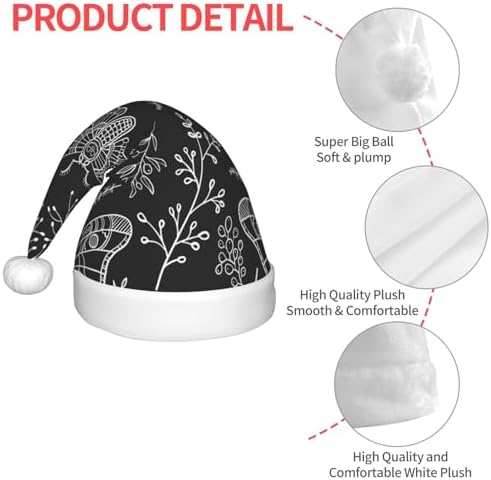 Dead Head Butterfly Santa Hat for Kids