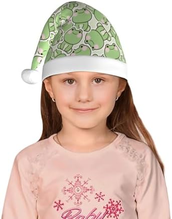 Cute Frog Santa Hat for Kids Christmas Party Headwear