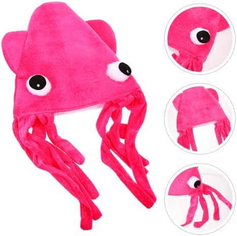 Beaupretty Cartoon Squid Hat for Halloween and Party