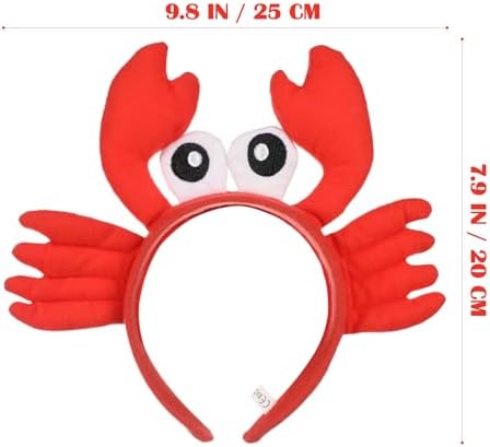 Kisangel Plush Crayfish Headband with Claws