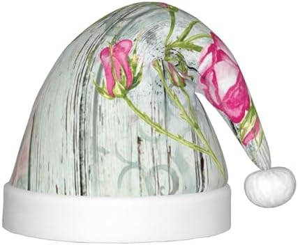 Vintage Wood Santa Hat for Kids Baby Christmas Headwear