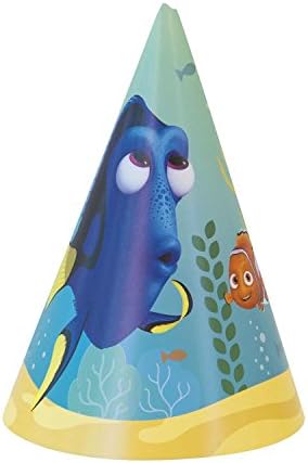 Disney Finding Dory Party Cone Hats 8 Pcs One Size