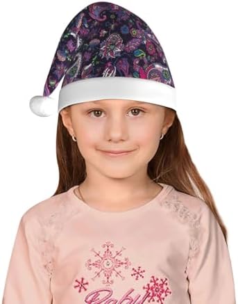 Traditional Oriental Paisley Santa Hat for Kids