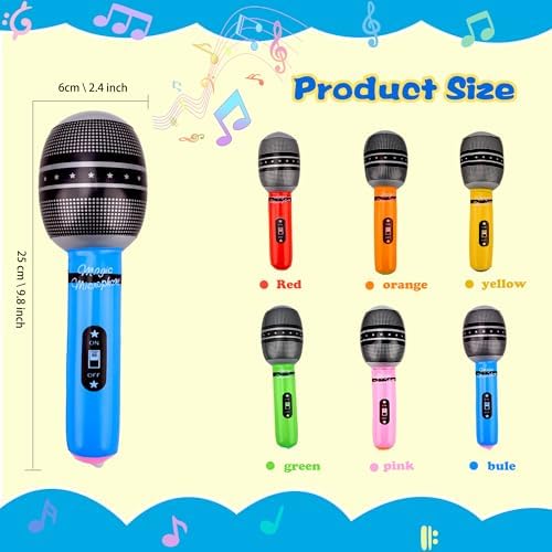 48 Piece Giant Inflatable Microphone Set
