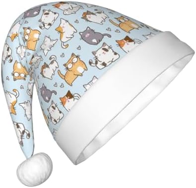 Cute Cat Santa Hat for Kids Christmas Party Accessory