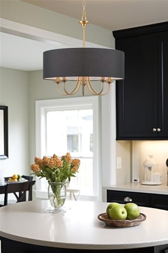 Kira Home Quinn 22 Inch Traditional 5 Light Chandelier