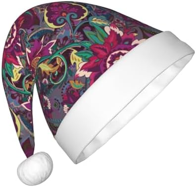 Vintage Oriental Paisley Santa Hat for Kids