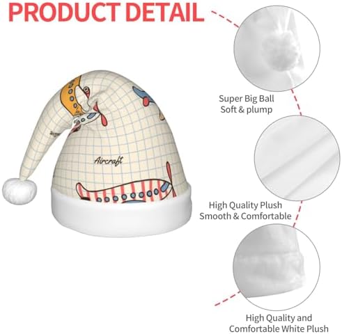 Striped Vintage Santa Hat for Kids Christmas Party Headwear