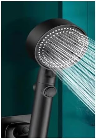 NATTCO High Pressure Handheld Shower Head with Detachable Hose and 6 Spray Nozzles