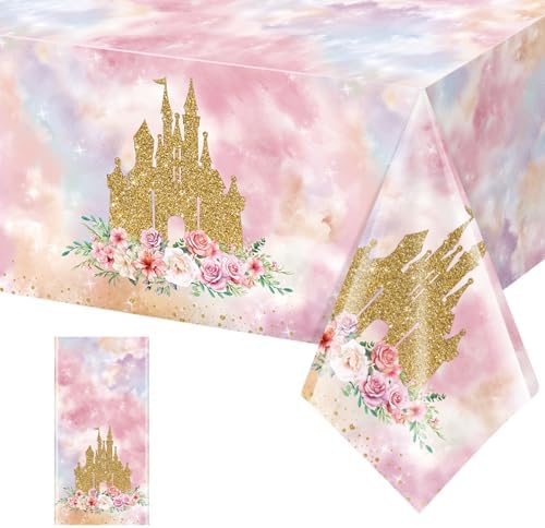 1 Pack Princess Tablecloths Birthday Decorations