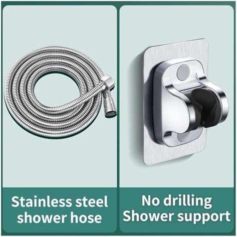 NATTCO High Pressure Hand Shower Head with Large Output Universal Adapter