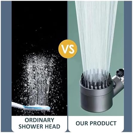 NATTCO 3 Modes Adjustable Massage Shower Head with Filter and Hook