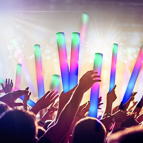 150 Pcs LED Foam Glow Sticks for Parties and Events