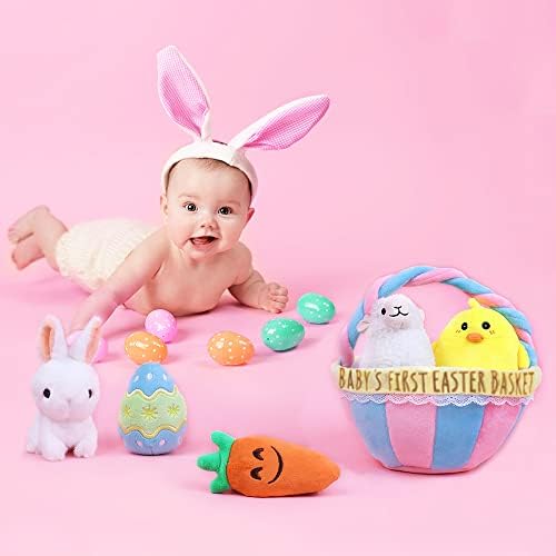 Babys First Personalized Easter Basket Stuffers Playset 6 Items