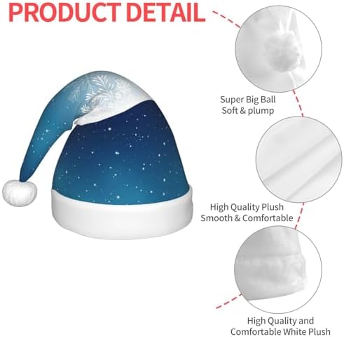Christmas Snowflakes Santa Hat for Kids and Babies