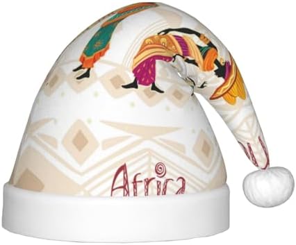 Beautiful African Woman Santa Hat for Kids Baby Christmas Headwear